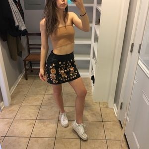 Free People Vegan Leather Skirt